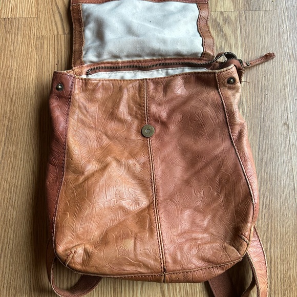 Embossed Leather Backpack - Picture 3 of 6